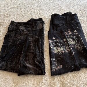 CALIA by Carrie Underwood Black and Floral Leggings